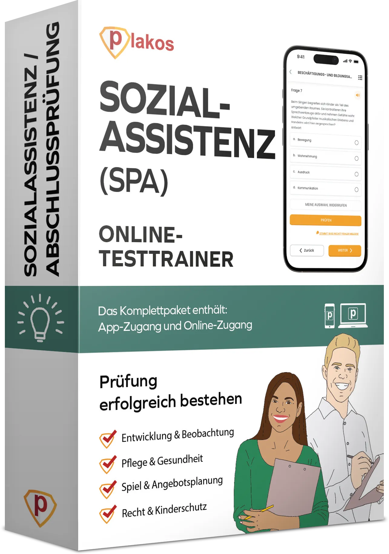Sozialassistenz (SPA) Abschlussprüfung Online-Testtrainer von Plakos